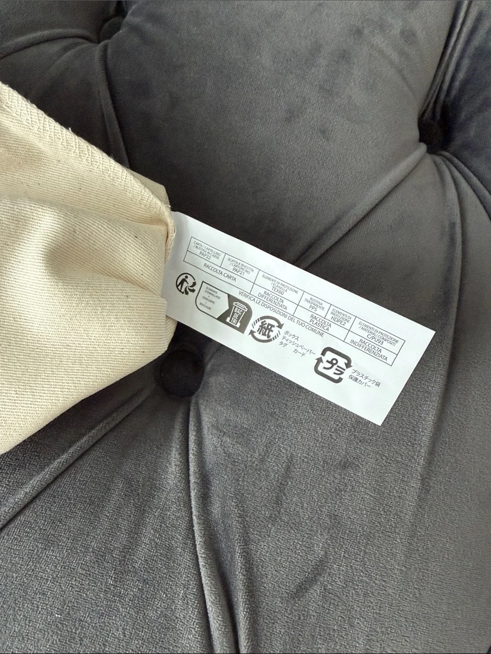 Yves Saint Laurent Cream Dust Bag with Black Logo for belt accessories
